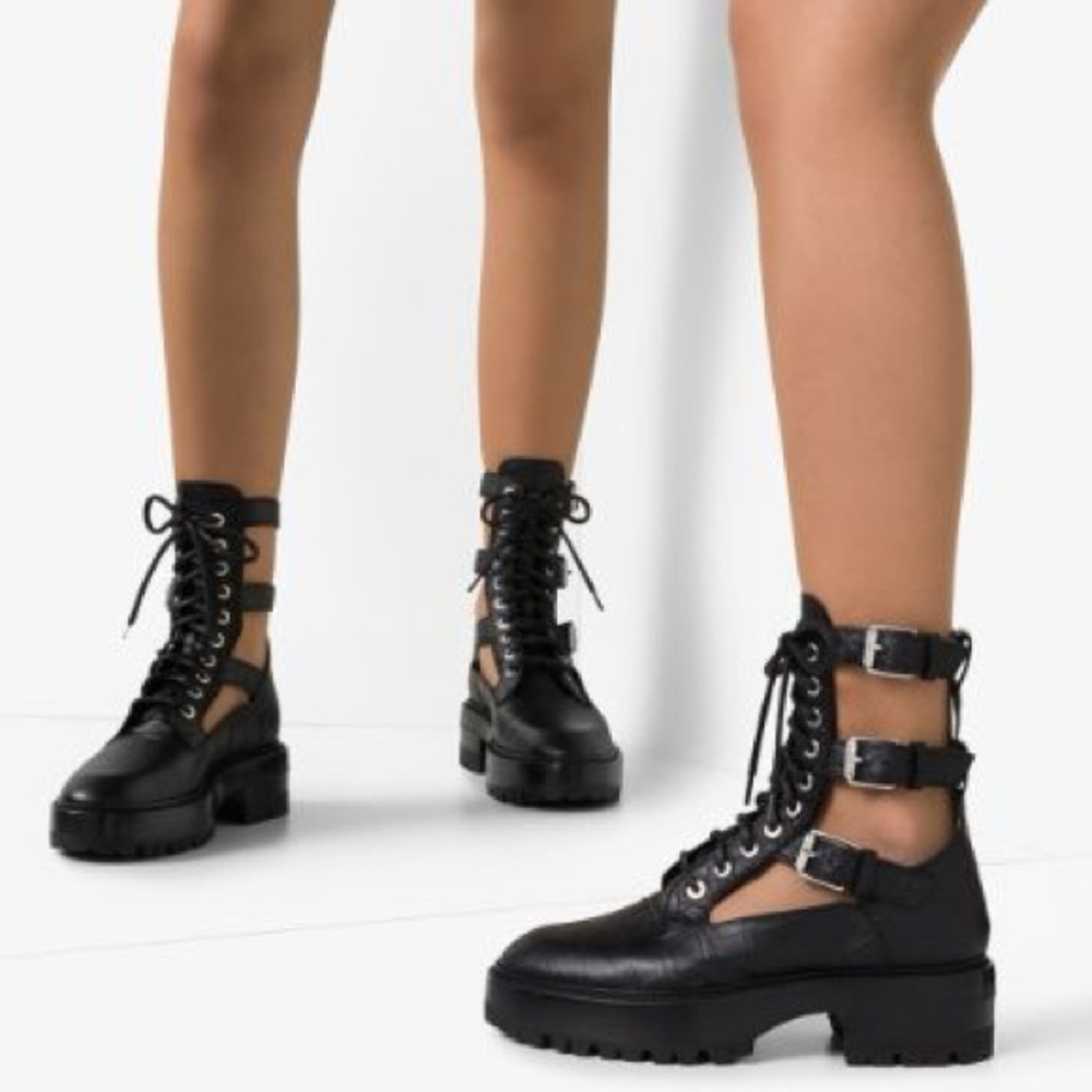 AMIRI CUT OUT COMBAT BOOT
